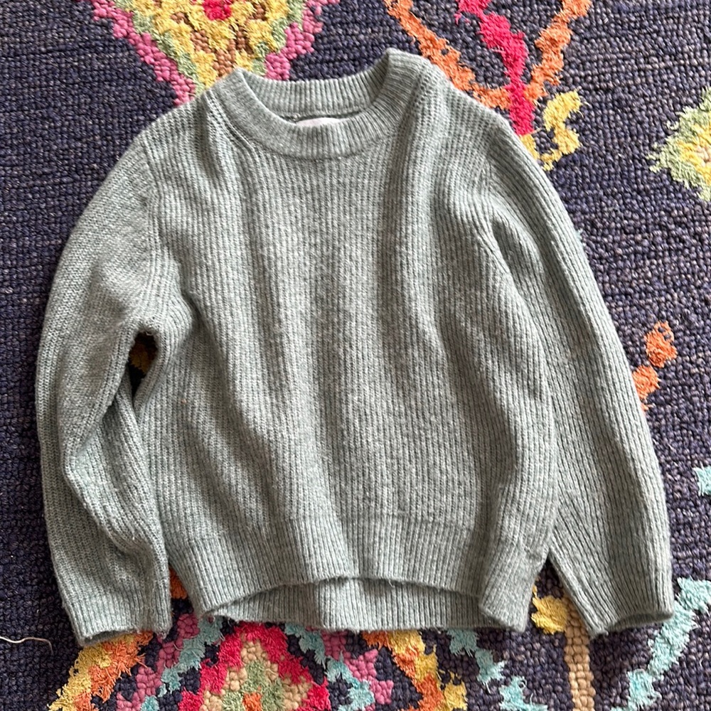 Zara girls green sweater